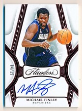 2024-25 Flawless Michael Finley Autographs Ruby Auto #FA-MFM (04/15) - Jersey #