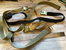 ORIGINAL VINTAGE MILITARY WAIST BELT / BUCKLE LOT - MOST US