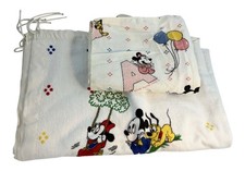 1984 Disney Mickey Mouse  friends child blanket with trim  receiving blanket
