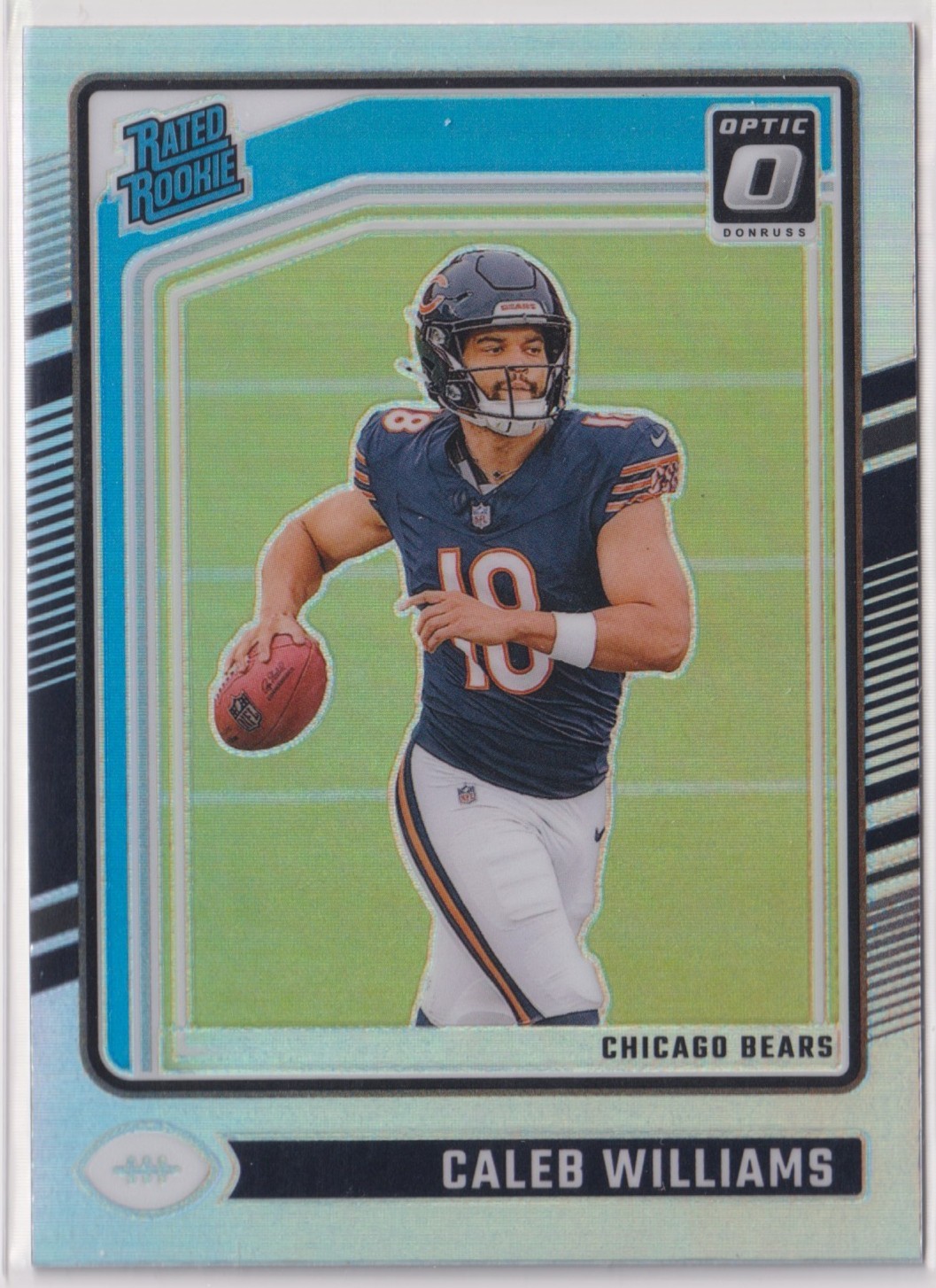 Caleb Williams 2024 Panini Donruss Optic Silver Holo Prizm Rated Rookie #201