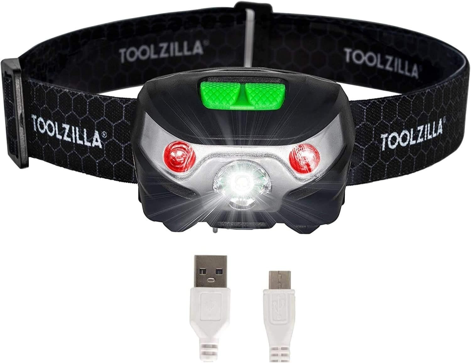 Toolzilla LED Head Torch USB Rechargeable ip65 500 lumen 5 Modes -TZ1KPRO - BNIB