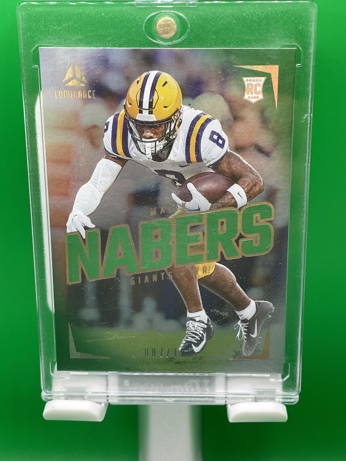 2024 Panini Luminance - Rookies Malik Nabers #109 Green /100 (RC)