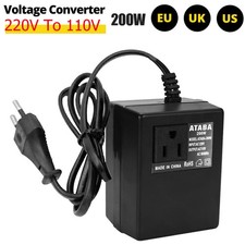 200W Spannungswandler 220V auf 110V Transformator Reiseadapter EUUSUK