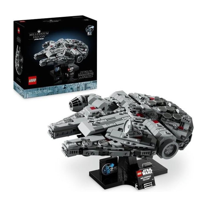 LEGO Star Wars 75375 Millennium Falcon maquette construction vaisseau spatial de collection adulte