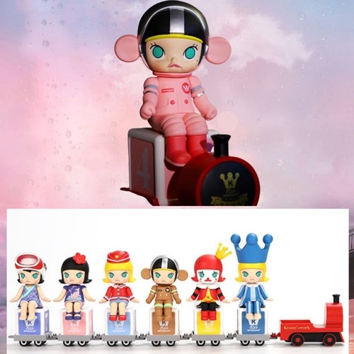 Authentic Molly Happy Train Party Series Confirmed Blind Box Figure Toy Gift