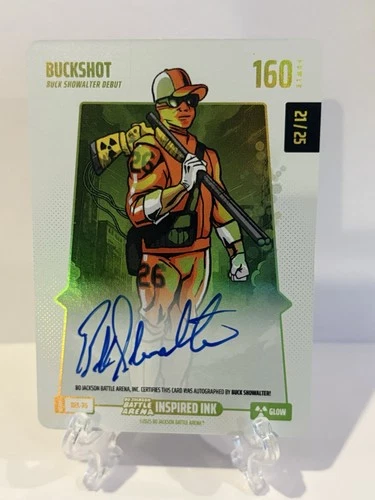 Bo Jackson Battle Arena #BFA-76 BUCKSHOT Glow Auto /25 Buck Showalter
