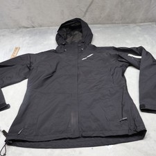 Helly Hansen Jacket Women Large Black Hooded ...