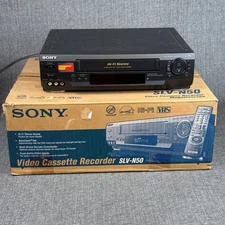 Sony SLV-N50 Hi-Fi Stereo VHS VCR Video Cassette Recorder Boxed No Remote