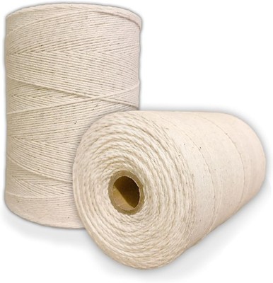 Durable Loom Warp Thread (Natural/Off White), One Spool, 8/4 Natural 