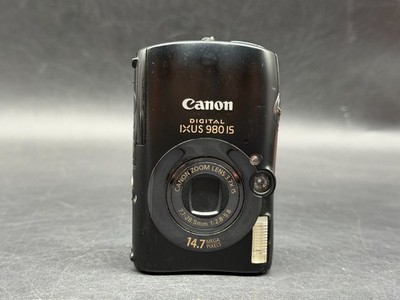 Canon IXUS 980 IS Digitalkamera Schwarz 14,7 MP 3,7x Zoom Kompakt Vintage