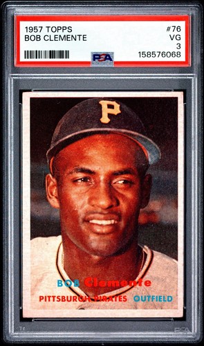 1957 TOPPS BOB CLEMENTE #76 PSA 3