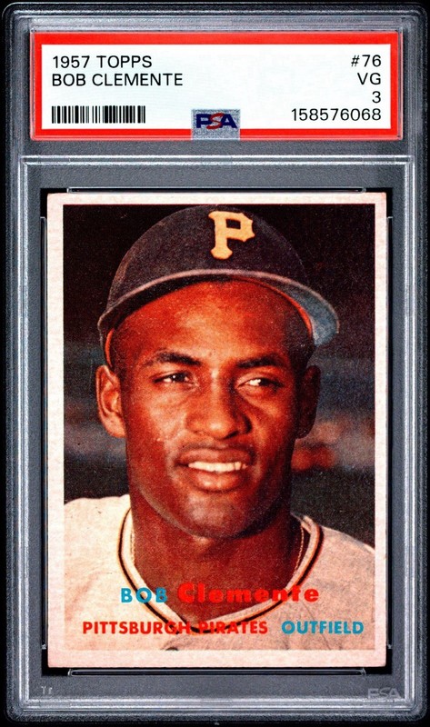 1957 TOPPS BOB CLEMENTE #76 PSA 3