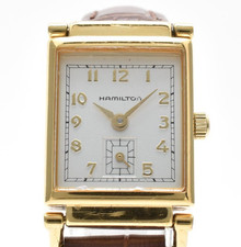 N MINT HAMILTON Registered Edition 6270 Small Second Qz Women's Watch 273