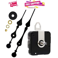 Temperature Display Quartz Clock Movement & Spade Hands 207 mm for Custom Clocks