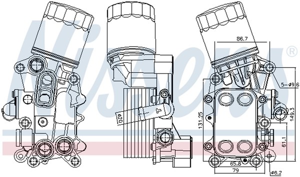 Nissens ÖLküHler MotoröL ** First Fit ** 91311 Aluminium FüR Vw Polo 5 6R1 6C1 3-image
