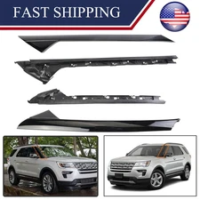 For Ford Explorer Left Right Side Windshield A-Pillar Molding Trim 4pc 2011-2019