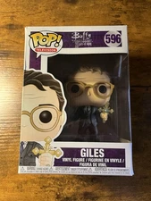 Funko Pop! Buffy The Vampire Slayer Giles #596 Vaulted Box Damage w/ Protector