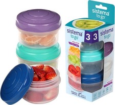 Sistema TO GO Mini Bites Snack Pots | 130 ml | Stackable Snack Boxes for Kids T