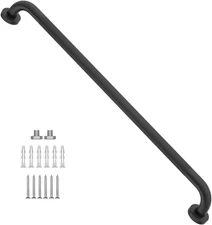 32 Inch anti Slip Shower Grab Bar Oil Rubbed Black 1.25" Diameter, Bathroom Grab