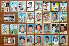 1968-71 Topps Houston ASTROS Lot (30) cards. Vintage HOF MLB baseball cards.