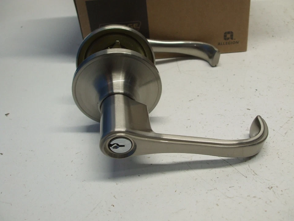 Schlage J54-TOR Torino Single Cylinder Keyed Entry Door Lever Set - Nickel - Image 2 of 3