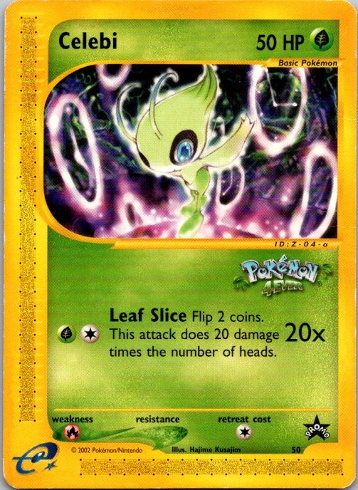 Celebi 50 Promo Wizards Black Star Promos Pokemon Lightly Played