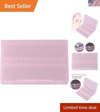 Plastic Nail Drill Box - 14 Compartment Organizer for Home  Salon