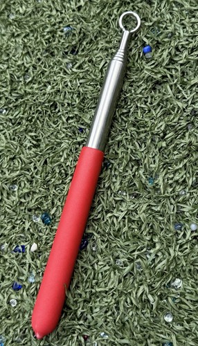 Telescoping Magnetic Pickup Tool 31” Extendable Stainless Steel Red Grip