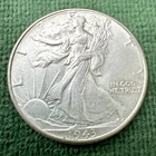 1943 Walking Liberty Half Dollar Almost Uncirculated Plus Luster Free Shipping