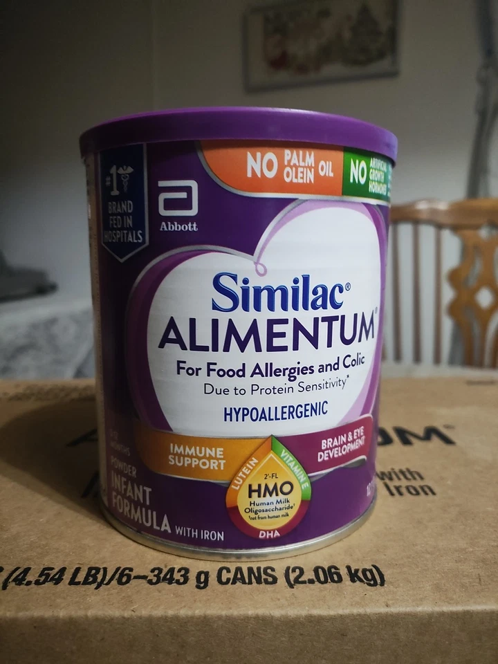 Estuche de 6 latas Similac Alimentum bebé fórmula en polvo lata de 12,1 oz CADUCIDAD 04/01/2027 Foto 4 de 4