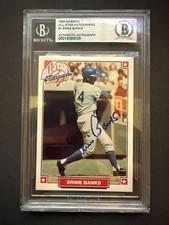 1993 Nabisco All-Star Autographs - Ernie Banks w/ Beckett Auth