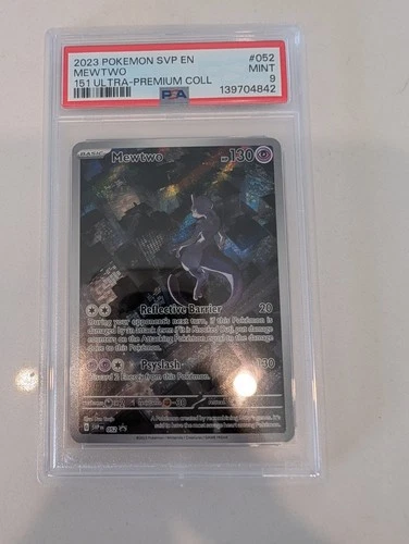 2023 POKEMON SV BLACK STAR PROMO 151 UPC #052 MEWTWO PSA 9