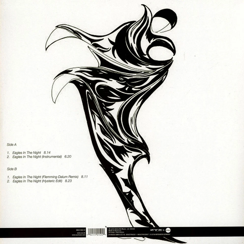 Dario Dell'Aere - Eagles In The Night (Vinyl 12" - 1985 - EU - Reissue) - Bild 2 von 2