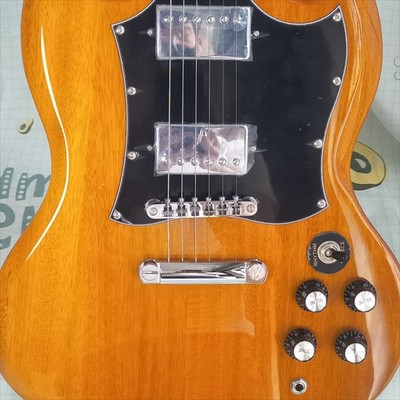 SG Standard Transparent Natural Electric Guitar Chrome Hardware 6Strings ShipUS