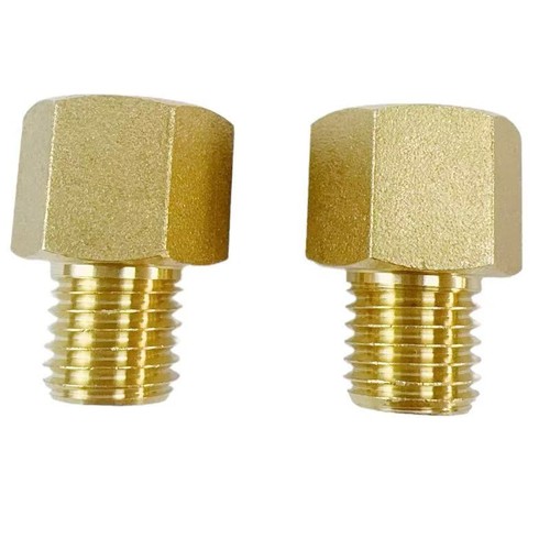 New Brass Pipe Fitting Metric Adapter Connector 1/4" NPT Female To M10*1.0 Male