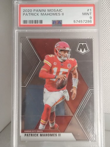 2020 Panini Mosaic Patrick Mahomes II #1 Base Silver PSA 9 MINT Chiefs
