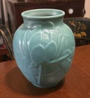 Rookwood Lotus Water Lilies Turquoise Art Pottery Vase 6833 Arts & Crafts