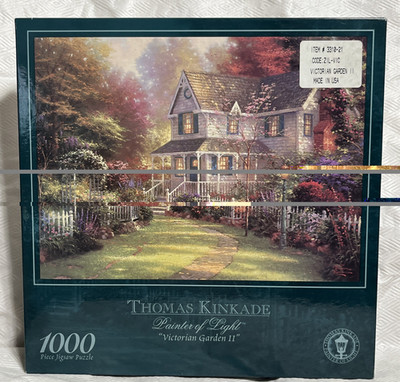 Thomas Kinkade Victorian Garden II 1000 Piece Jigsaw Puzzle Ceaco 