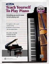TEACH YOURSELF TO PLAY PIANO Book  Online Audio NEW Alfred Music Keyboard Study