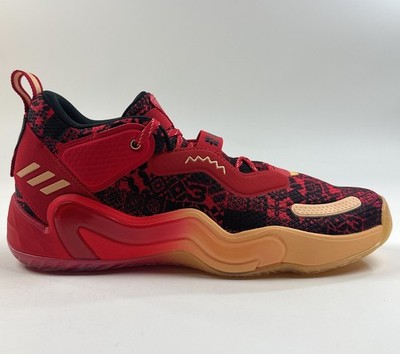 Adidas D.O.N. Issue 3 Mens Size 13 Red Black Shoes GCA Lunar New Year GY0328