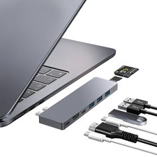 USB C Hub,8 in 2 USB Adapter for MacBook Pro Air  Thunderbolt 4 Dock 100W PD, ...
