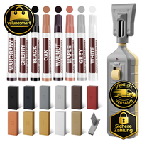 Laminat Reparaturset 24 StüCk Hartwachs 11 Farben FüR Holz Parkett Vinylboden