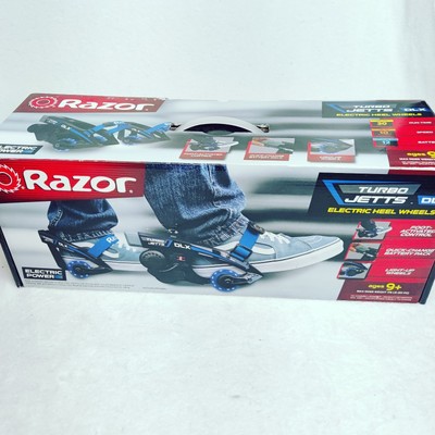 Razor Turbo Jetts Electric Heel Wheels DLX Blue