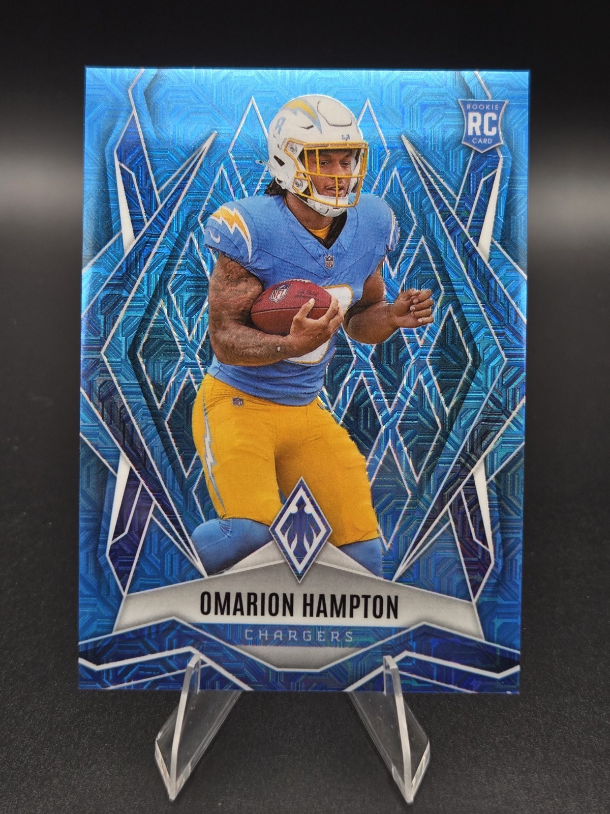 2025 Panini Phoenix - Rookies Omarion Hampton #192 Light Blue Mojo 75/85 (RC)