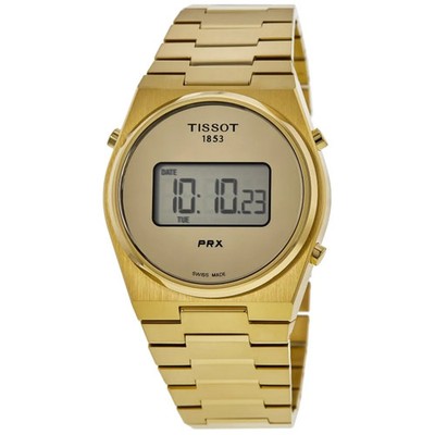 New Tissot PRX Digital 35mm Yellow Gold PVD Unisex Watch T137.263.33.020.00