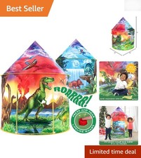 51" Dino Discovery Tent with Sound Button - Ideal Indoor/Outdoor Adventure