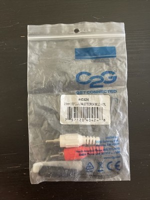 3.5mm STEREO FEMALE to 2RCA MALE Y-CBL