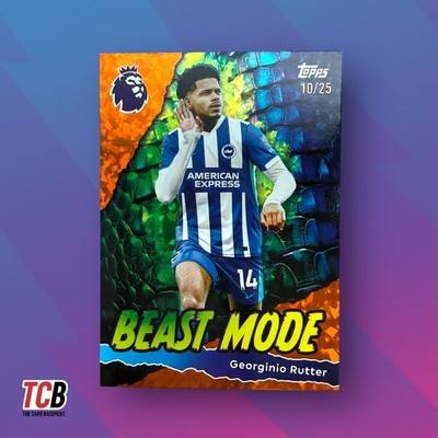 Topps Premier League 2026 - Georginio Rutter Beast Mode Orange Sparkle /25