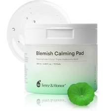 Terez  Honor Korean Blemish Calming Toner 70 Pads  Niacinamide Cica Hyaluronic