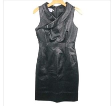 Lavender Label by Vera Wang Dress Size 2 Black Metallic Sleeveless Sheath